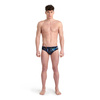 ARENA STROJE PŁYWACKIE MEN'S SWIM BRIEFS ALLOVER BLACK MULTI