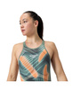 Strój startowy pływacki damski Speedo Lzr Valor 2.0 Openback Green Orange