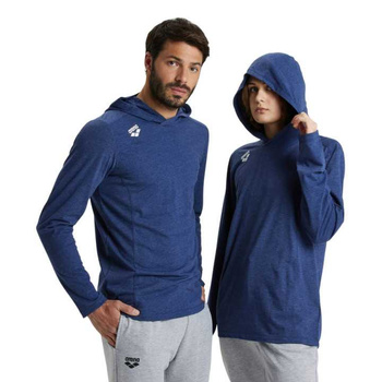 Bluza unisex Arena Team Hooded Long Sleeve T-Shirt Panel Navy Heather