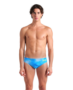 Kąpielówki męskie Arena Men's Swim Briefs Allover Blue Multi