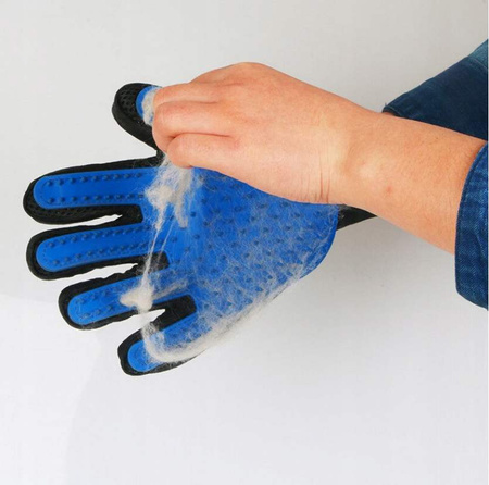 Rękawica szczotka do czesania sierści psa kota