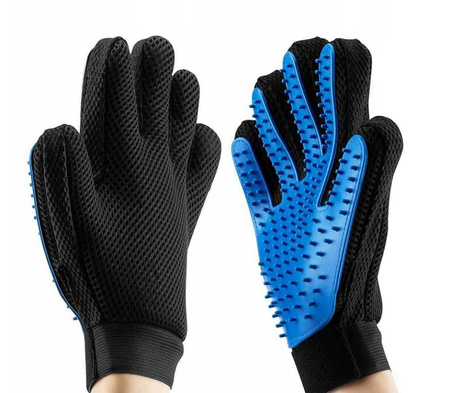 Rękawica szczotka do czesania sierści psa kota