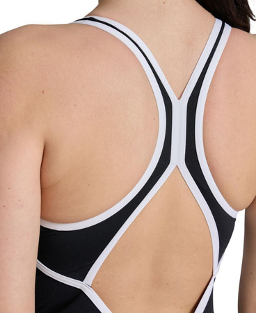 Strój kąpielowy damski Arena Women's Profile V Back Black White