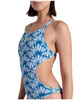 Damski strój kąpielowy jednoczęściowy Arena Women's Rule Breaker Hooked Rev One Piece R White Multi Blue Cosmo