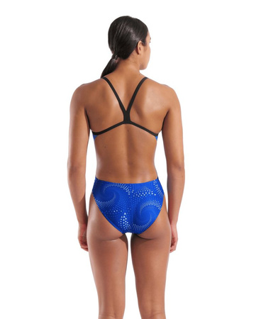 Strój kąpielowy damski Arena Women's Fireflow Swimsuit Challenge Black Team Royal