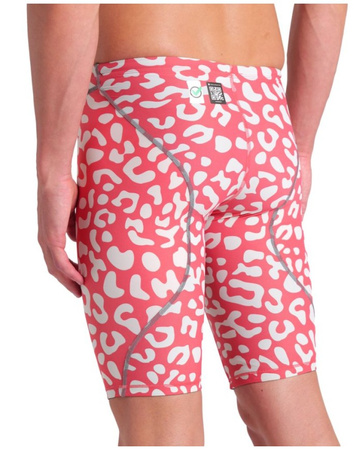 Strój startowy męski Arena Men's Powerskin ST Next Le Jammer Leopard Skin Geranium