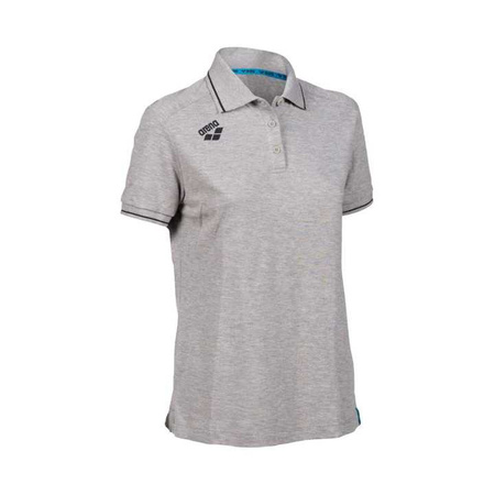 Koszulka damska Polo Arena Team Poloshirt Solid Cotton Grey Heather