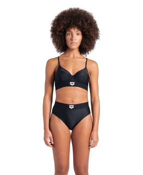 Strój kąpielowy damski Arena Women's Logo Tape Bikini Bandeau Black