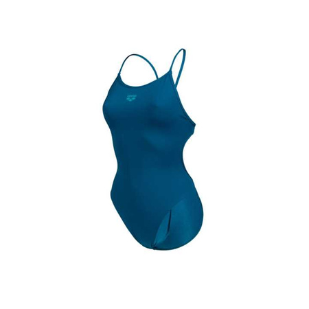 Strój kąpielowy damski Arena Women Swimsuit Lace Back Solid Blue Cosmo