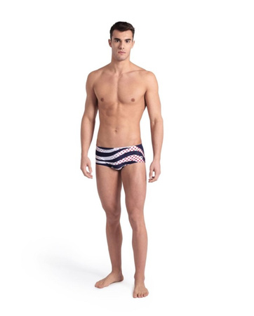 Kąpielówki męskie Arena Men's Zebra Low Waist Short Navy Multi