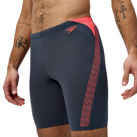 Kąpielówki męskie spodenki kąpielowe Speedo Jammer HyperBoom Grey Red