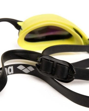 Okulary pływackie na basen Arena Cobra Core Swipe Mirror Emerald Cyber Lime