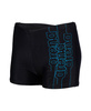 Kąpielówki bokserki chłopięce Arena Boy's Swim Short Graphic Black Turquoise