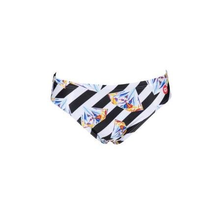 Slipy kąpielowe męskie Arena Men's Crazy Diamonds Brief Black White Multi
