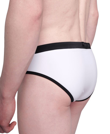 Kąpielówki slipy męskie Arena Men's Classic Swim Brief White Black