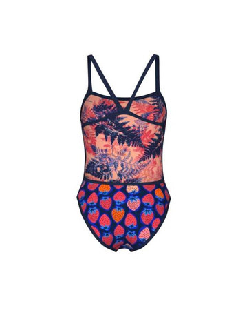 Strój kąpielowy damski jednoczęściowy Arena Women's Reversible Swimsuit Challenge Back Navy Multi