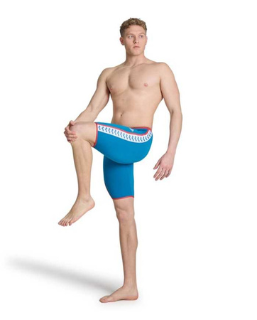 Kąpielówki męskie Arena Men's Icons Swim Jammer Solid Blue Cosmo Astro Red