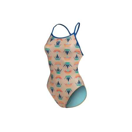 Strój kąpielowy damski Arena Women's Desert Vibes Swimsuit Booster Back Royal Light Pink Multi