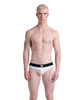 Kąpielówki slipy męskie Arena Men's Bicolore Elastic Brief White Black
