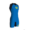Strój startowy męski kombinezon triathlonowy Arena Men's Powerskin Carbon Speedsuit Rear Zip Fast Blue Grey