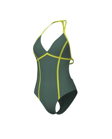 Strój kąpielowy damski Arena Women's Pro_File Tie Back Sage Soft Green