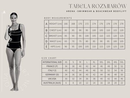 Strój kąpielowy damski Arena Women's Bodylift Maura U Back Black