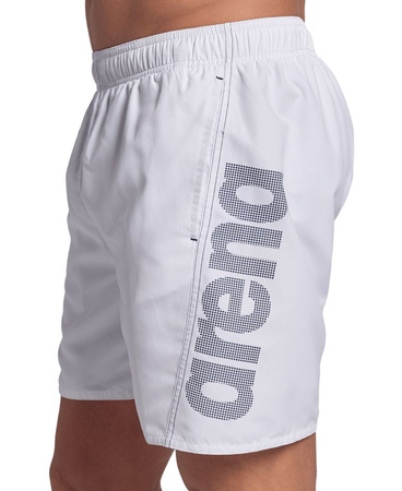 Szorty kąpielówki męskie Arena Men's Fundamentals Logo Boxer White Navy