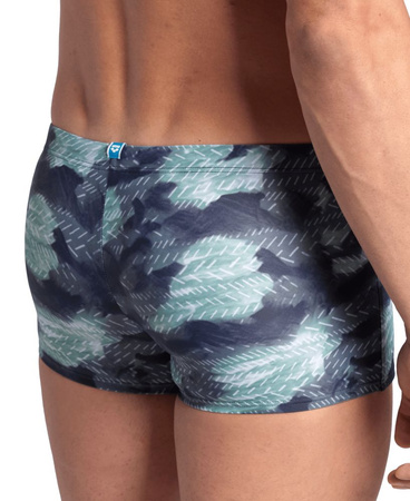 Kąpielówki bokserki męskie Arena Men's Short Allover Asphalt Multi