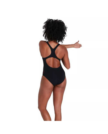 Strój kąpielowy damski Speedo Medalist Black Red