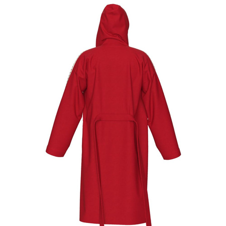 Szlafrok basenowy Arena Unisex Team Stripe Robe Red White