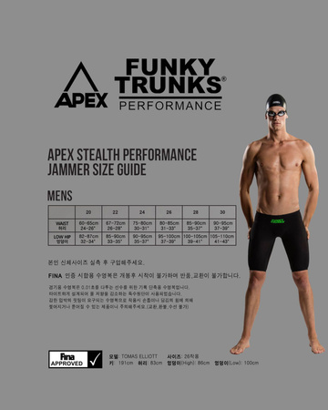Strój startowy męski Funkita Apex Viper Black Attack