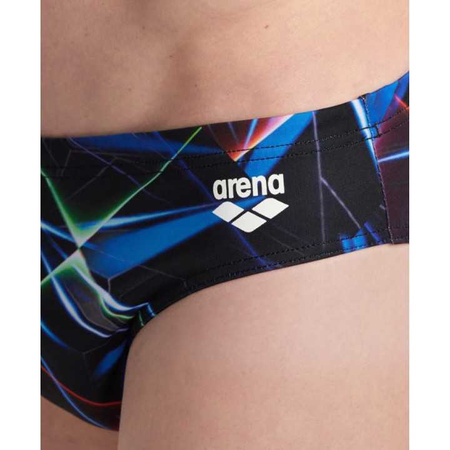 ARENA STROJE PŁYWACKIE MEN'S SWIM BRIEFS ALLOVER BLACK MULTI