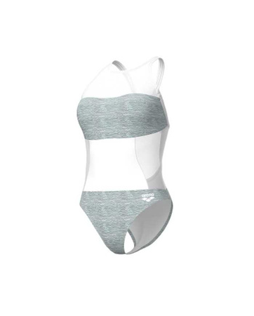 Strój kąpielowy damski Arena Women's Mesh Swim Pro Back Graphic White Multi