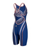 Strój startowy damski Arena Women's Powerskin Primo Le Sl Open Back Navy Rose