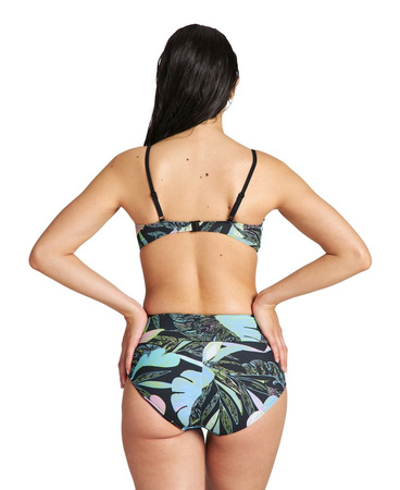 Strój kąpielowy damski Arena Women's Cecilia Two Pieces Black Multi Black