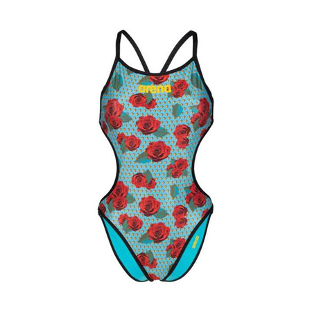 Strój kąpielowy damski Arena Women's Rule Breaker Hooked Rev Swimsuit Martinica Black Multi