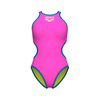Strój kąpielowy damski Arena Women's One BigLogo One Piece Shocking Pink-Blue River