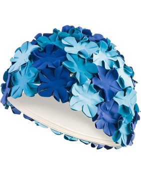 Czepek pływacki damski Aqua Speed Bloom Long Hair Blue kol.5