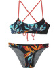 Góra od bikini damska dwustronna Adidas Women Beach Volleyball Dark Grey