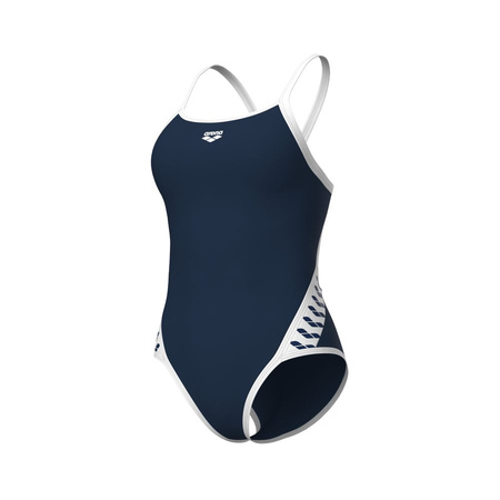 Damski strój kąpielowy jednoczęściowy Arena Women's Icons Super Fly Back Solid Navy-White
