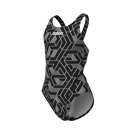 Strój kąpielowy dziewczęcy Arena Girl's Escape Swim Tech L Black Team Black