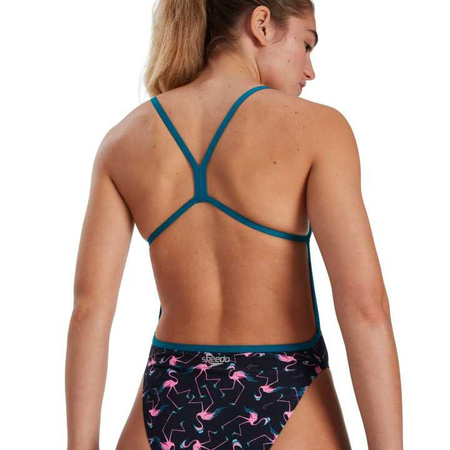 Strój kąpielowy damski Speedo Alv V-Back Flamingo