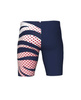 Kąpielówki męskie Arena Men's Multi Stripes Swim Jammer Navy White Multi
