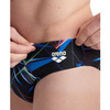 ARENA STROJE PŁYWACKIE MEN'S SWIM BRIEFS ALLOVER BLACK MULTI