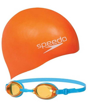 Zestaw okularki i czepek dziecięcy Speedo Jet Swim Set