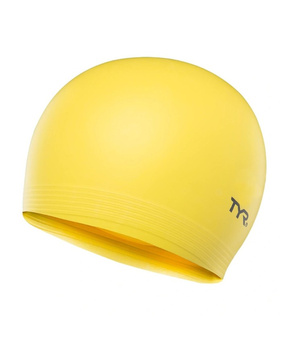 Czepek pływacki na basen lateksowy unisex TYR Latex Swim Yellow