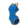 Strój kąpielowy damski Arena Women's One Big Logo One Piece Blue River Fluo Orange