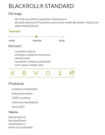 Wałek do masażu Blackroll Standard Black Pink