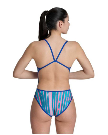 Strój kąpielowy damski Arena Women's Reversible Swimsuit Challenge Back Royal Multi