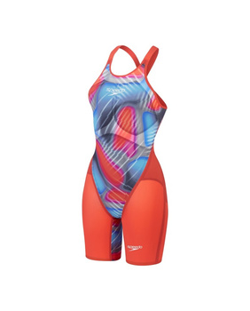 Strój startowy pływacki damski Speedo Lzr Valor 2.0 Openback Red